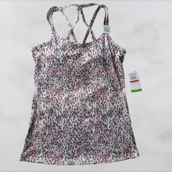 Gaiam Claire Print Matching Active Lana Bra Tank S & Whitney Capri Leggings MD - Picture 6 of 15